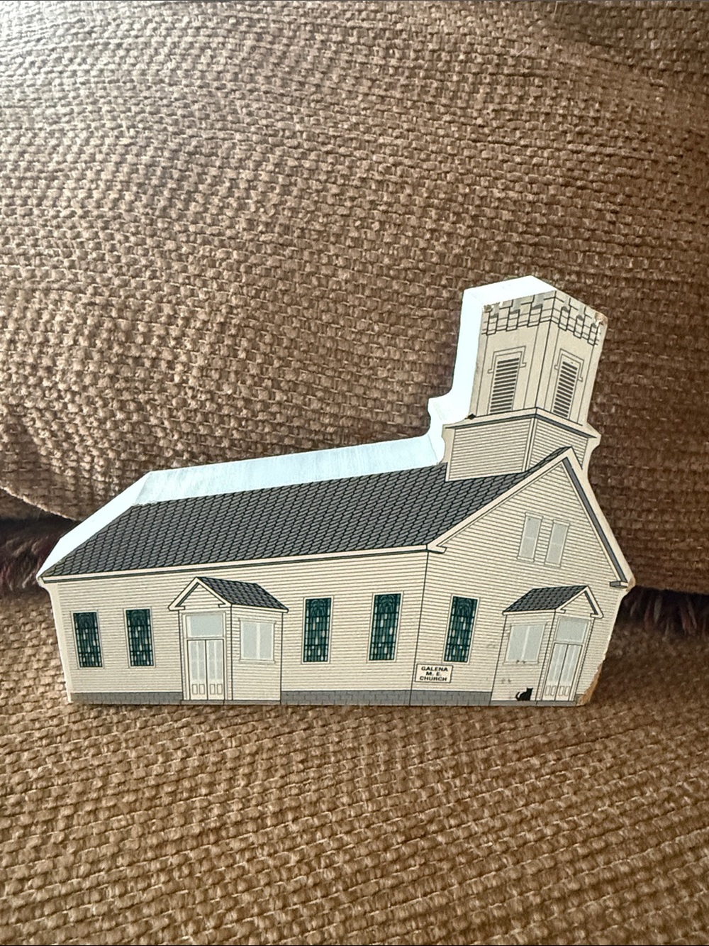 Galena Methodist Episcopal Church  Galena, Ohio Wooden Church Shelf Sitter